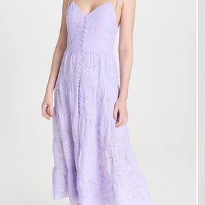 Alice and Olivia Lavender Midi dress